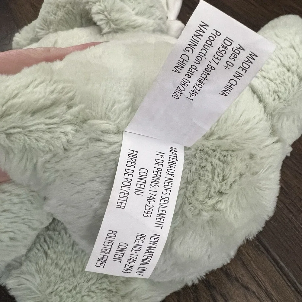 Kellytoy Soft Baby Mint Green Dragon Rattle‎ Plush Stuffed Sitting 11